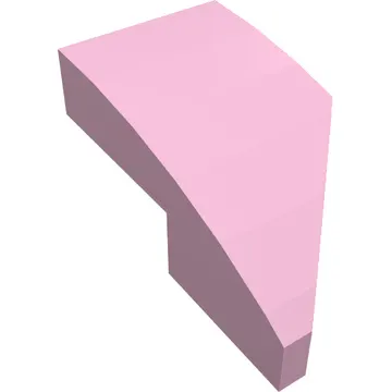 Brick Wedged, Curved 2 x 1 with Stud Notch Left