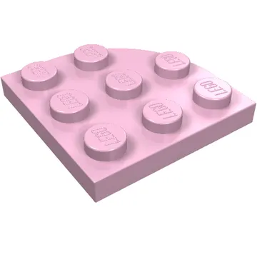 Plate Round Corner 3 x 3