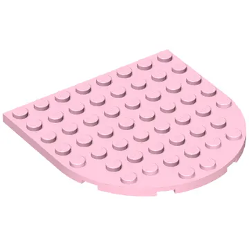 Plate 8 x 8 with Rounded End