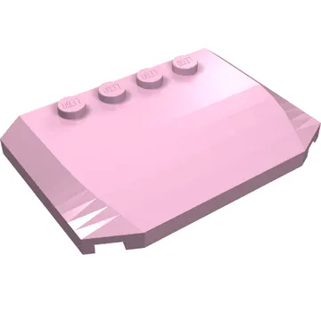 Brick Wedged, Curved Triple 4 x 6 x 2/3 with 4 Studs