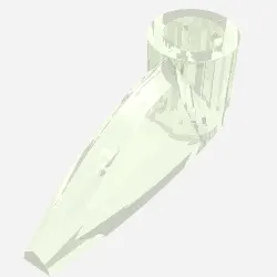Technic Tooth 1 x 3 with Axle Hole [Rounded Underside]