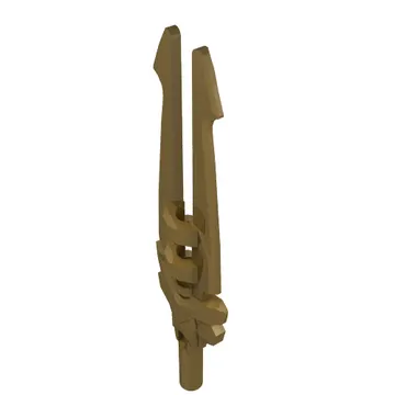 Weapon Sword Double Blade with Bar Holder [Chi Sword]