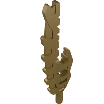 Weapon Sword Serrated with Bar Holder