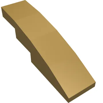 Brick Curved 4 x 1 No Studs [Stud Holder with Symmetric Ridges]