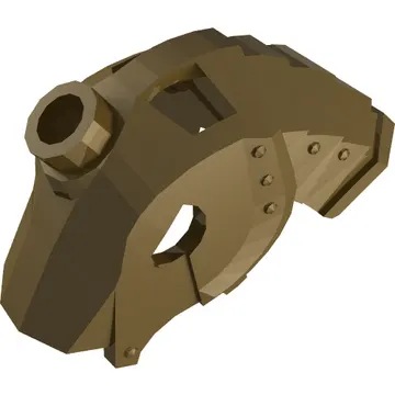 Animal / Creature Accessory, Horse Battle Helmet, Stud on Top Type 2