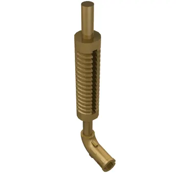 Exhaust Pipe with Technic Pin - Flat End, Rounded Hole