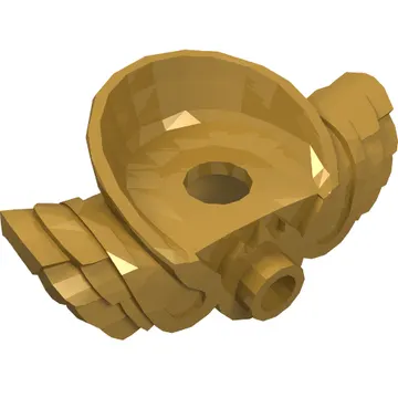 Minifig Neckwear Armor Shoulder Pads Elaborate with Raised Neck, Front Stud and 2 Back Studs