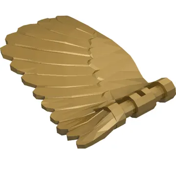 Creature Body Part, Wing 4 x 7 Right with Feathers and Handles for Clips