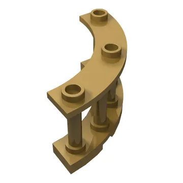 Fence Spindled 4 x 4 x 2 Quarter Round with 3 Studs