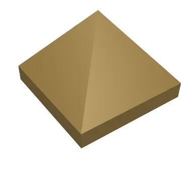 Brick Sloped 45° 1 x 1 x 2/3 Quadruple Convex [Pyramid]