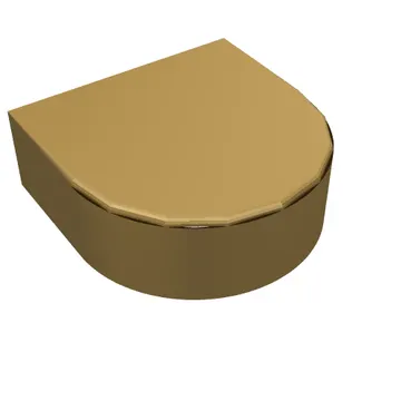 Tile Round 1 x 1 Half Circle