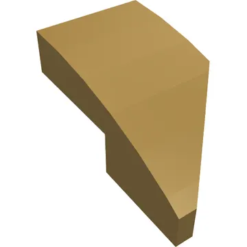 Brick Wedged, Curved 2 x 1 with Stud Notch Left