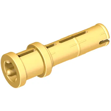 Technic Pin Long with Friction Ridges Lengthwise and Stop Bush [3 Lateral Holes, Big Pin Hole]