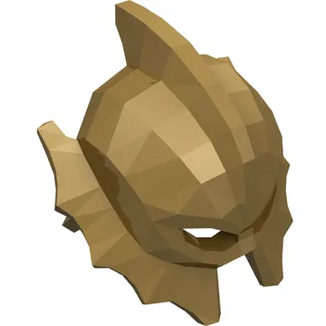Helmet with Fish Fins on Sides and Top
