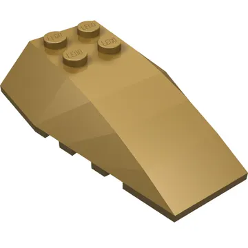 Brick Wedged, Curved 6 x 4 Triple