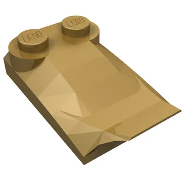 Brick Wedged, Curved 2 x 3 x 2/3 Two Studs, Wing End