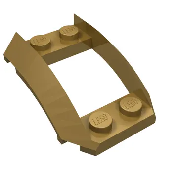 Wheel Arch, Curved Wedge 4 x 3 with 2 x 2 Opening and 4 Studs