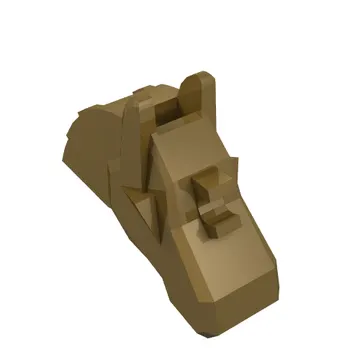 Animal / Creature Accessory, Horse Battle Helmet [Angular, Front Clip]