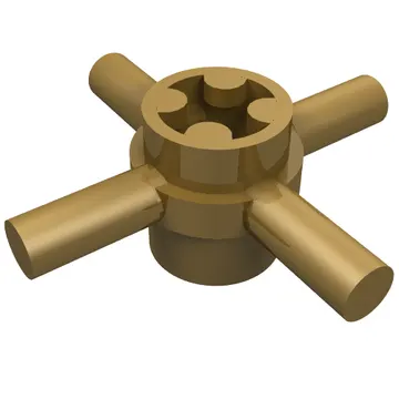 Technic Axle Connector Hub with 4 Bars at 90°