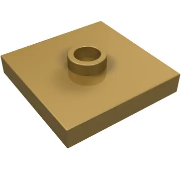 Plate Special 2 x 2 with Groove and Center Stud (Jumper)