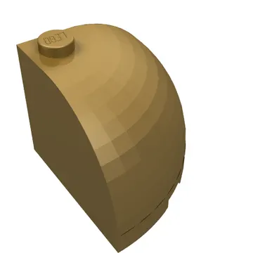 Brick Round Corner 3 x 3 x 2 Dome Top