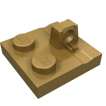 Hinge Plate 2 x 2 Locking with 1 Finger on Top