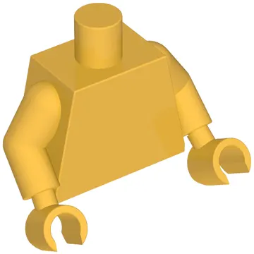 Torso, Pearl Gold Arms and Hands [Plain]