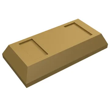Tile Special 1 x 2 with Sloped Walls AKA Money / Gold Bar [Ingot]