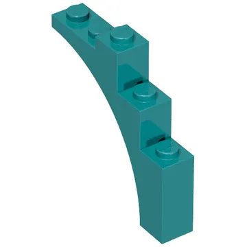 Brick Arch 1 x 5 x 4 [Continuous Bow, Raised Underside Cross Supports]