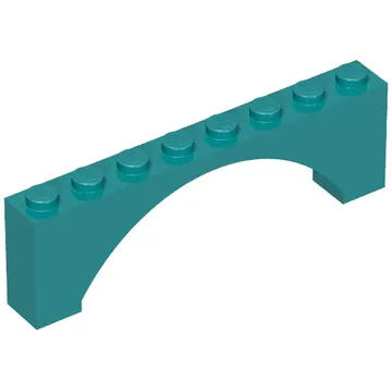 Brick Arch 1 x 8 x 2 Raised