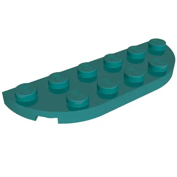 Plate Round Corners 2 x 6 Double