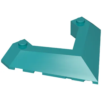 Brick Wedged, Sloped 45° 6 x 8 with Pointed Cutout