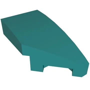 Brick Wedged, Curved 2 x 1 with Stud Notch Right