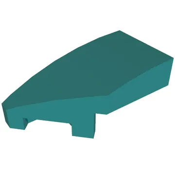 Brick Wedged, Curved 2 x 1 with Stud Notch Left