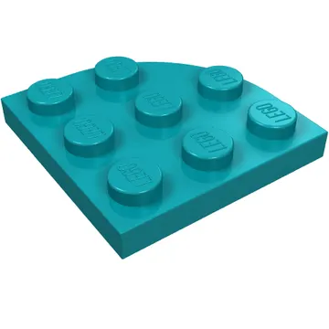 Plate Round Corner 3 x 3