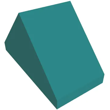 Brick Sloped 45° 2 x 1 Double with Inside Stud Holder