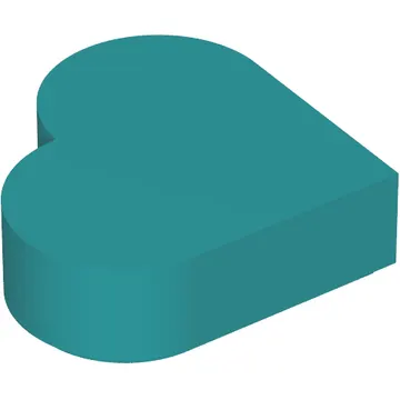 Tile 1 x 1 Heart