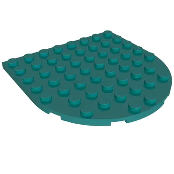 Plate 8 x 8 with Rounded End