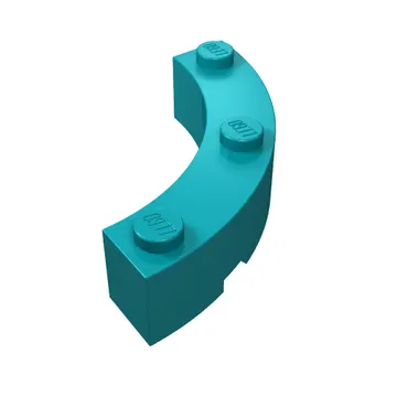 Brick Round Corner 4 x 4 Macaroni Wide with 3 Studs