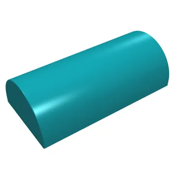 Brick Curved 2 x 4 Double, No Studs, without Groove