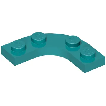 Plate Round Corner 3 x 3 with 2 x 2 Round Cutout