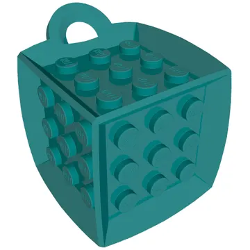 Die - 6 Sided with 3 x 3 Centre Studs, and Ring (DOTS)