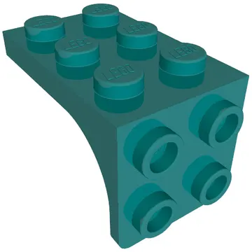 Bracket 2 x 3 - 2 x 2, Curved Sides