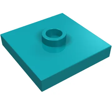 Plate Special 2 x 2 with Groove and Center Stud (Jumper)