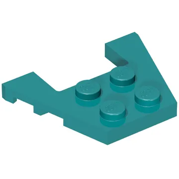 Wedge Plate 3 x 4 with Stud Notches [Reinforced Underside]