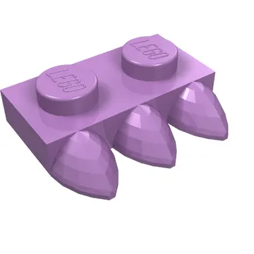 Plate Special 1 x 2 with Three Teeth [Tri-Tooth]