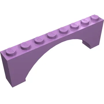 Brick Arch 1 x 8 x 2 Raised