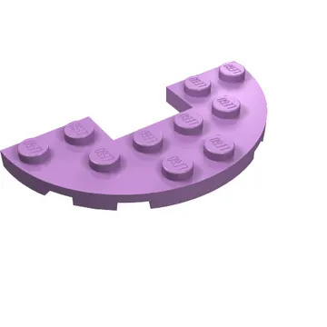 Plate Round Half 3 x 6 with 1 x 2 Cutout