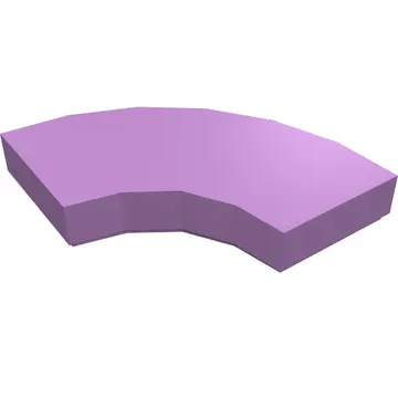 Tile 2 x 2 Curved, Macaroni