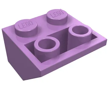 Brick Sloped Inverted 45° 2 x 2 [Ovoid Bottom Pin, Bar-sized Stud Holes]